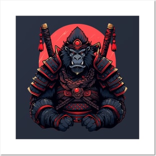 gorilla samurai Posters and Art